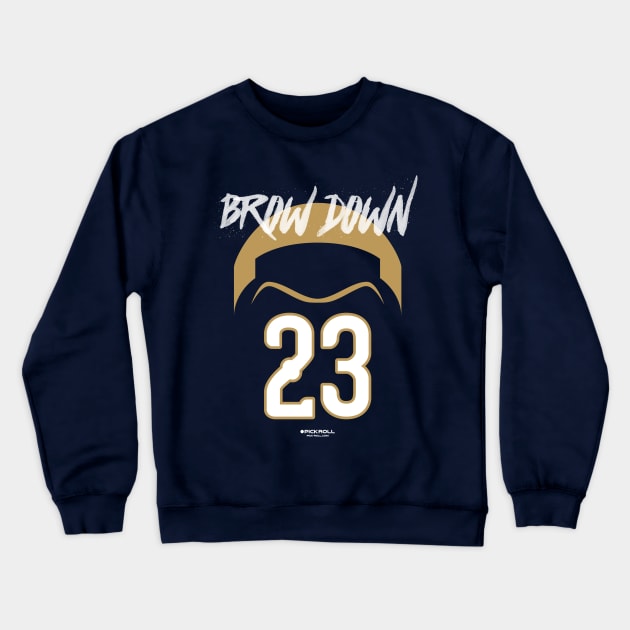 "Brow Down" AD23 Crewneck Sweatshirt by pickrollcom